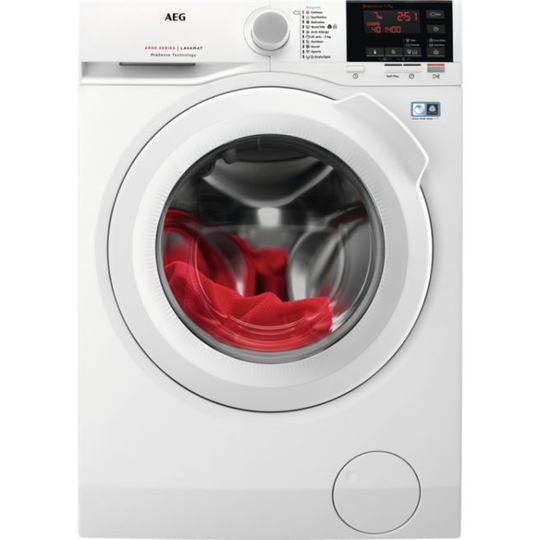 AEG L6FBE740G vaskemaskine Fritstående Front-læsning Hvid 7 kg 1400 rpm A+++