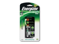 Energizer Mini Charger, Nikkel-Metalhydrid (NiMH), Overopladning, AA, AAA, 2 stk, Batterier medfølger