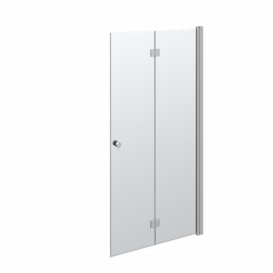 Scanbad MATCH Foldedør H:200x97-99 cm satin/klar Satin