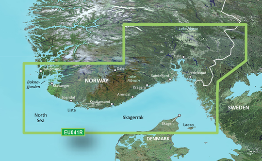Garmin Bluechart G3 Vision veu041r Oslo-Skagerak-Haugesund