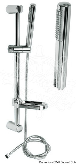 Yuma shower rail pipe 60cm