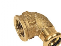 bøjning 3/4-15mm 90°M-M - muffe-muffe Cu press. M og V bakker