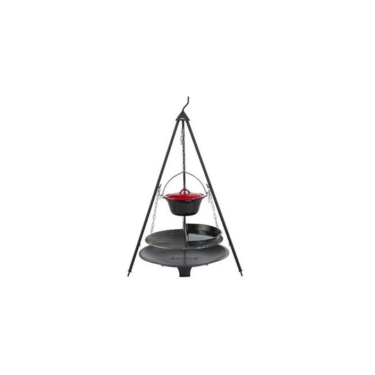 Bonfire Basissæt 9 + Gryde (6L) + Halv BBQ pande + Bålfad i stål (Ø70 cm)
