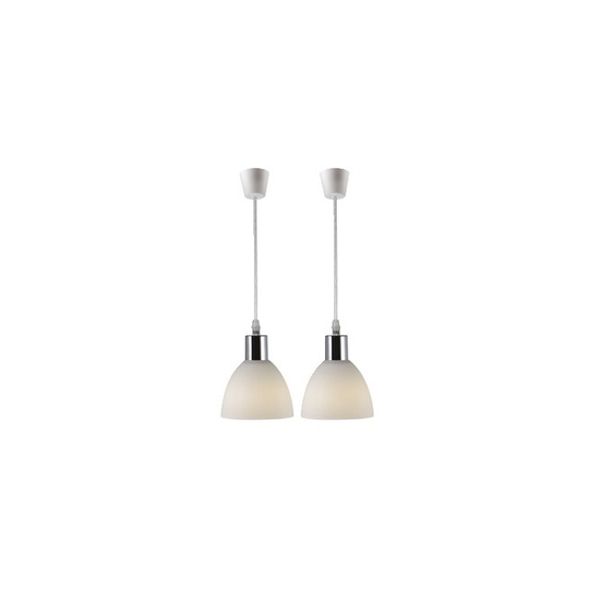 Nordlux Pendel - Ray Pendel 2-kit E14 Krom/opal