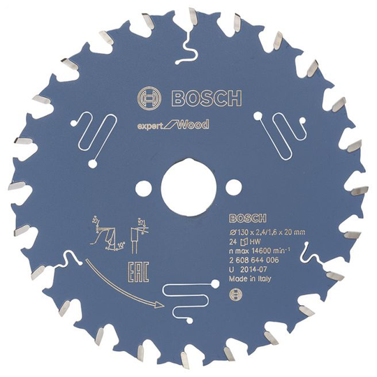 Bosch Rundsavsklinge 130x20x2.4mm 24t Exp Wood - 2608644006