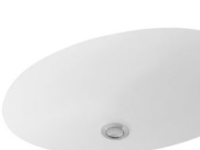 VB Evana underl.vask 455x305mm - 6147 hvid oval med overløb