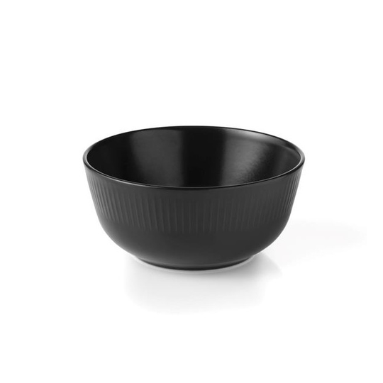 Aida Groovy skål sort stentøj 14,5 x 6,5 cm 1 stk -88344
