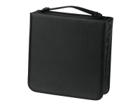 Hama CD Wallet Nylon 208 - Omslag til CD/DVD disks - 208 disks - nylon - sort