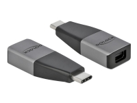 Delock - Videoadapter - USB-C (han) til Mini DisplayPort (hun) - USB 3.2 Gen 1 / DisplayPort 1.2 - 4K60 Hz support - grå