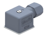 Danfoss Kabelstik type B grå - 018F spole type B, 018Z spole type B, 042N spole type B
