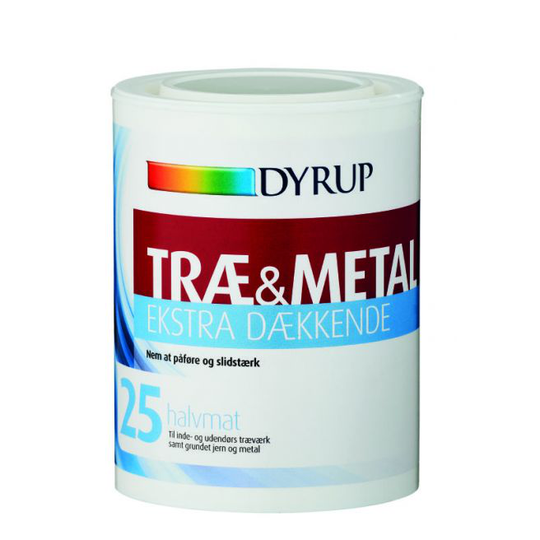 Dyrup Træ & Metal 25 Ekstra Dækkende S0502y - 0,75lt