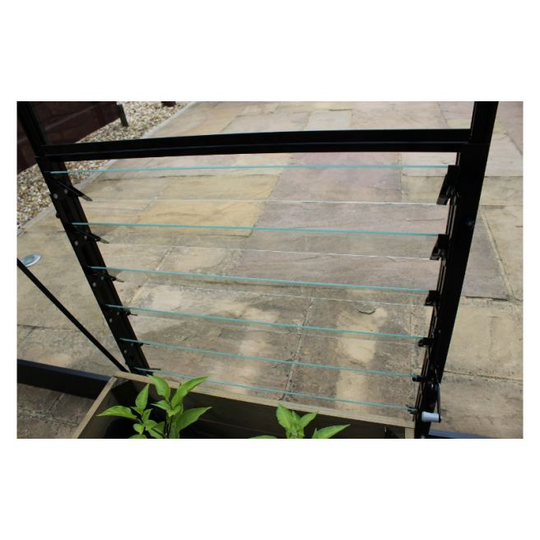 Halls Jalousi vindue - Traditional og Cotswold - sort - 70215