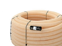 Drænrør 128-113mm. 50m rll. - 1.2x6.5mm slids. hvid. Uponor - (50 meter)