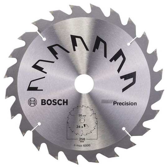 Bosch Rundsavsklinge Precision Ø250x2x30mm T24 - 2609256878