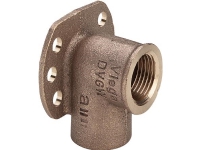 Dækvinkel 1/2 -12 mm - rørgevind muffe og loddemuffe med trekantflange