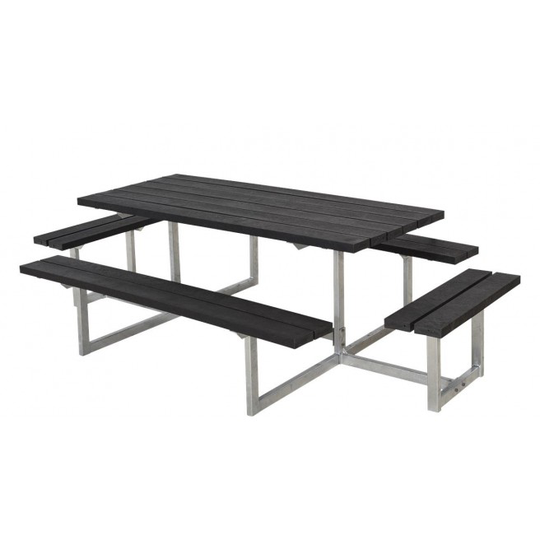 Plus Basic Bord/Bænke-sæt m/2 påbygninger genbrugsplast 185813-25