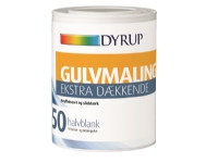 DYRUP GULVMALING - EKSTRA DÆKKENDE - HVID - 0,75L