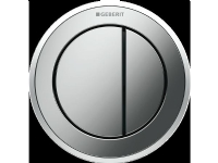 GEBERIT Omega10 blankkrom/matkrom remote pneumatisk dobbeltskyl til vægtykkelse 0,5 - 4 cm