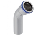 GEBERIT Bøjning 45 grader rustfri 15 mm muffe / nippel mapress
