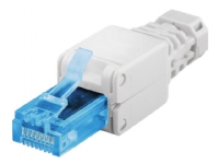 MicroConnect - Netværk-konnektor - RJ-45 (han) - UTP - CAT 6a - hvid