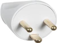 LAURITZ KNUDSEN Stikprop type 85 lige rund med jord 16A 250V hvid