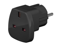 Goobay 94271, Type D (UK), 250 V, 16 A, Sort, 2500 W, Hanstik/Hunstik
