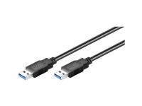 Goobay 96117, 5 m, USB A, USB A, USB 3.2 Gen 1 (3.1 Gen 1), Hanstik/Hanstik, Sort