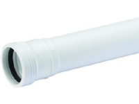 Wafix PP afløbsrør med muffe 40 x 500 mm hvid