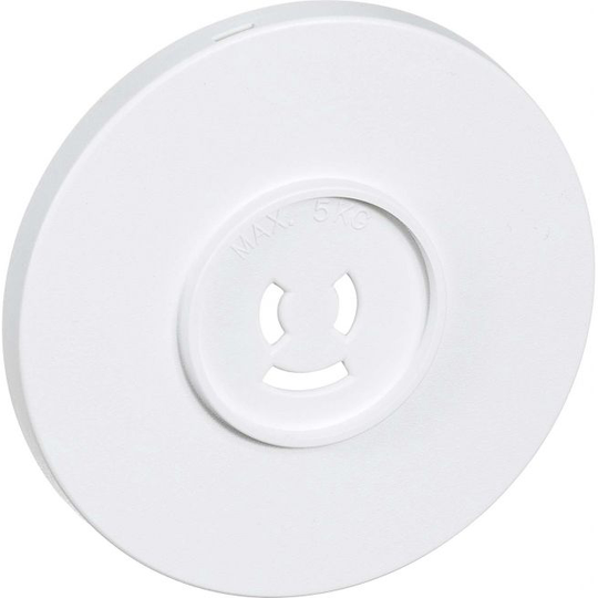 LK Fuga Afdækning Lampestik Ø80 Mm, 2p Med Jord Hvid - 182B04091L