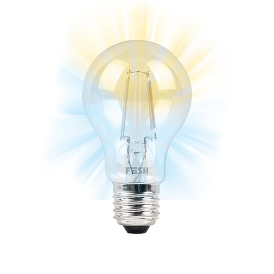 FESH Smart Home LED Pære - Kold/varm Deko E27 5,5w Klar Ø 60