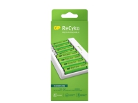GP ReCyko Battery Charger, E811 + 4 x AA 2100mAh + 4 x AAA 850mAh genopladelige batterier