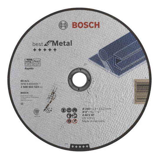 Bosch Skæreskive A46v B M 230x1,9mm Lige - 2608603522