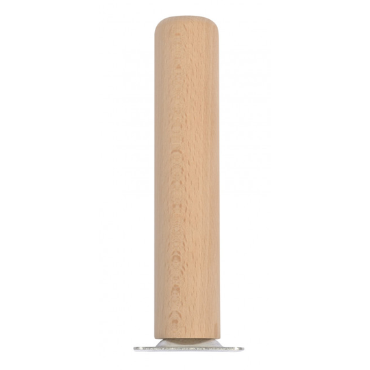 Home-it rund bordben med lige beslag Ø41 x 20 cm bøgetræ