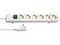 Brennenstuhl 1153320100, 2 m, 6 AC stikkontakt(er), Indendørs, Hvid, 420 mm, Hvid