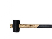 Gummihammer Ø64 mm/600 gram - m/træskaft