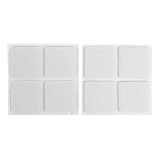 Home-it Filtpuder 8 stk. 30x30 mm. - hvid