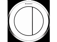 Geberit betj. Omega10 2skyl Hv - fjernudløsning pneumatisk - Hvid,blankforkromet,hvid