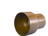PVC-overgangsstykke 200mm - til beton spidsende. Wavin
