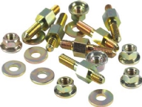 FIBOX Vægskab montagesæt for bundplade SOLID P, 6mm M4/M4 Sæt á 6stk. Til 3730,4930,5630,6030 og 6037 kasse