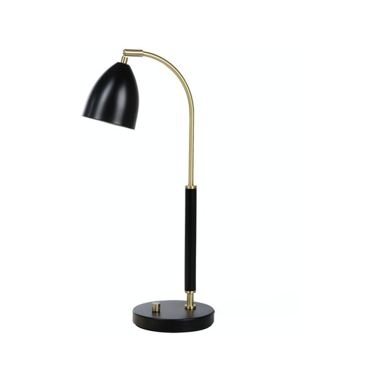 Belid Deluxe 4076 sort/messing - Bordlampe