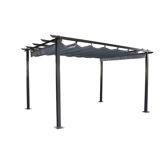 Pavillon Med Rulletag - Alu/fabric 295x222x395cm