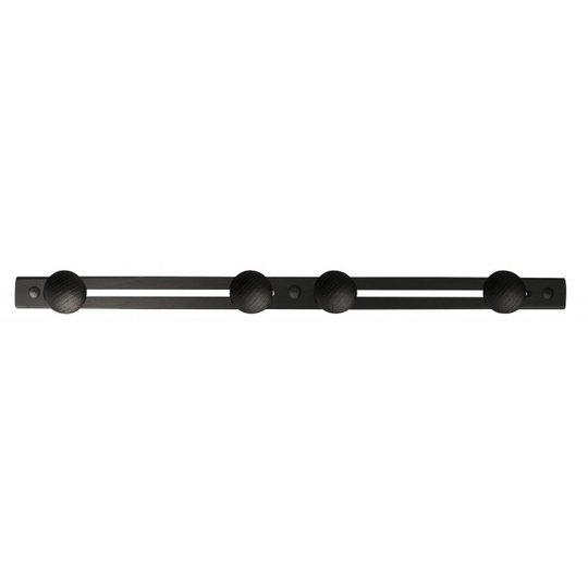 Home-it Knagerække med 4×Ø45 mm knopper - sort eg - 12268