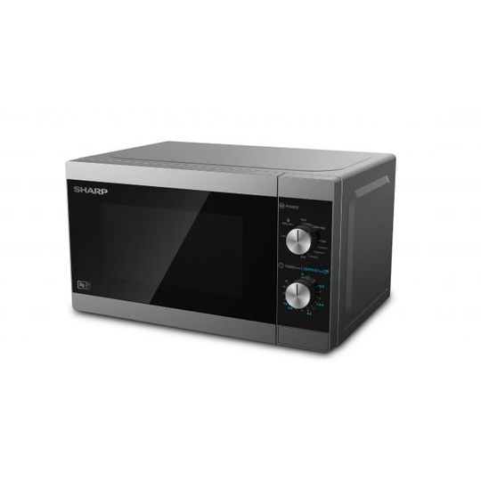 Sharp YC-MG01E-S mikrobølgeovn Kombination mikroovn 20 L 800 W Sort, Grå