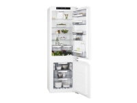 AEG SCE818E6TF - Køleskab/fryser - bund-fryser - til indbygning - niche - bredde: 56 cm - dybde: 55 cm - højde: 178 cm - 248 liter - Klasse E - hvid