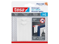 TESA 77776-00000, Indendørs, Universal krog, Hvid, Klæbestrimmel, 2 kg, Gips