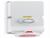 BALS CEE Stikkontakt H6 400V 125A 5 polet, rød bredde x højde 180x460mm IP67, polyamid