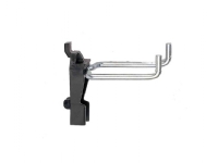 raaco Clip 4-50 mm Hammerholder, Værktøjsholder med krog, Polyoxymethylen (POM), Stål, Sort, 50 mm, 79 mm, 61 mm