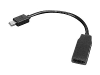 Lenovo - Display kabel - Mini DisplayPort (han) til HDMI (hun) - 20 cm - for ThinkPad L570 P51 T470 W550 X240 ThinkStation P330 Gen 2 P34X P35