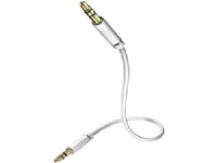 in-akustik Star MP3 Audio Cable - Audiokabel - stereo mini-jackstik han til stereo mini-jackstik han - 3 m - afskærmet - hvid