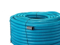Drænrør 128-113mm. 50m rll. - 2.3x7mm slids. blå. Uponor - (50 meter)